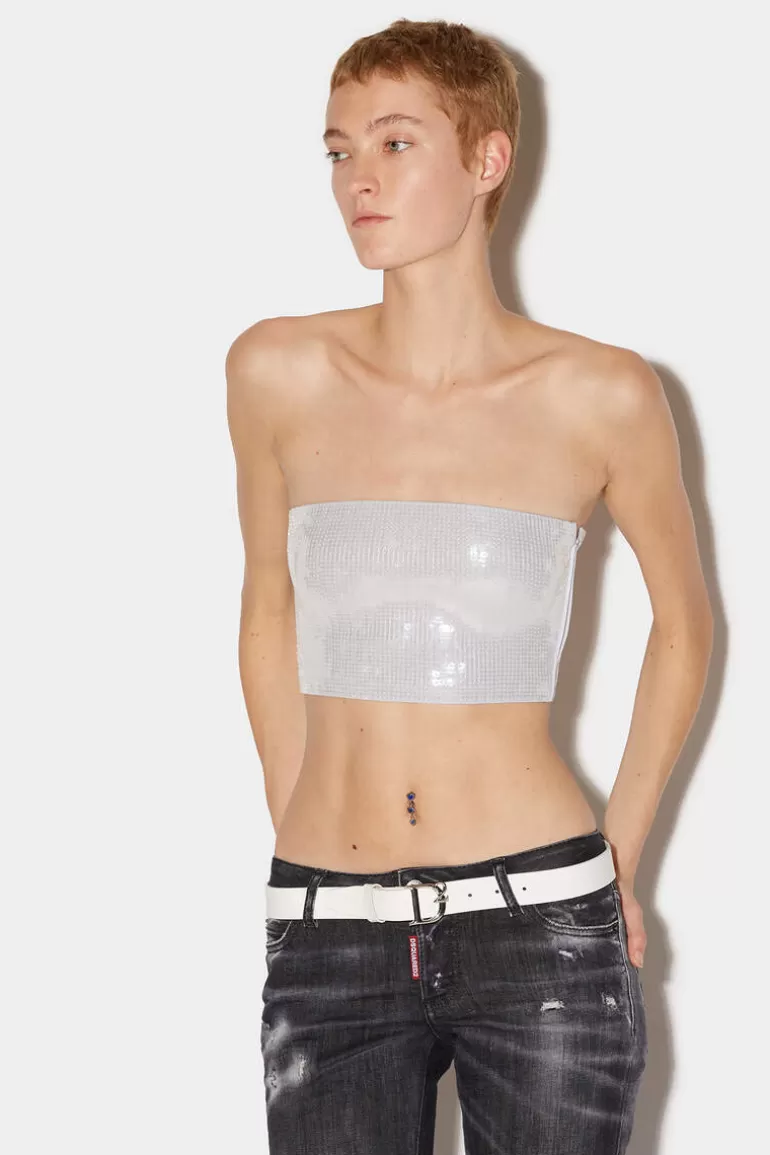 Femme Dsquared2 Tops Et T-Shirts*Disco Sequin Tube Top