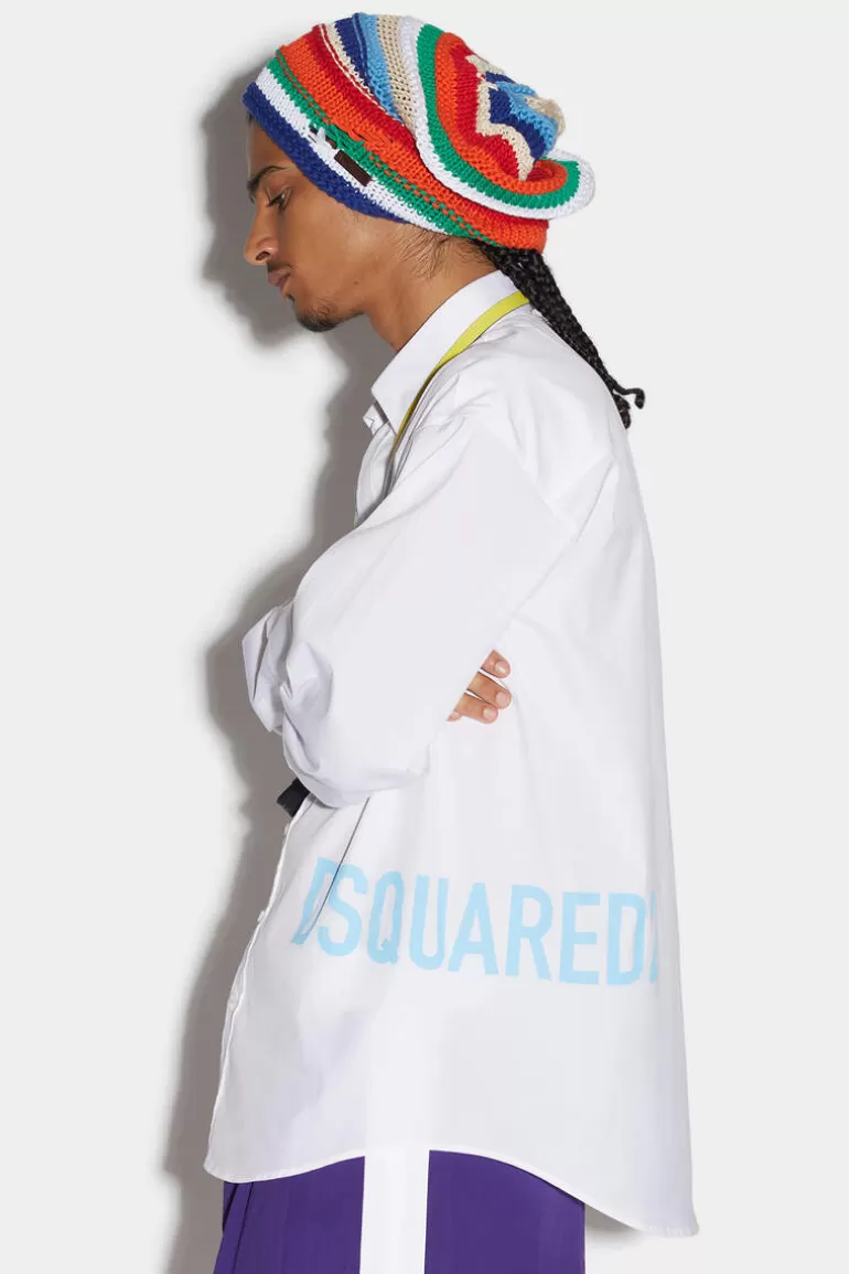 Homme Dsquared2 Chemises*Dropped Shoulder Shirt