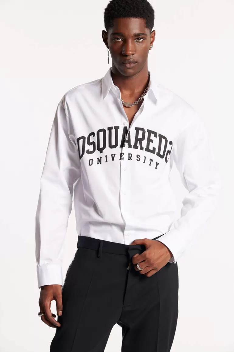 Homme Dsquared2 Chemises*Dropped Shoulder Shirt