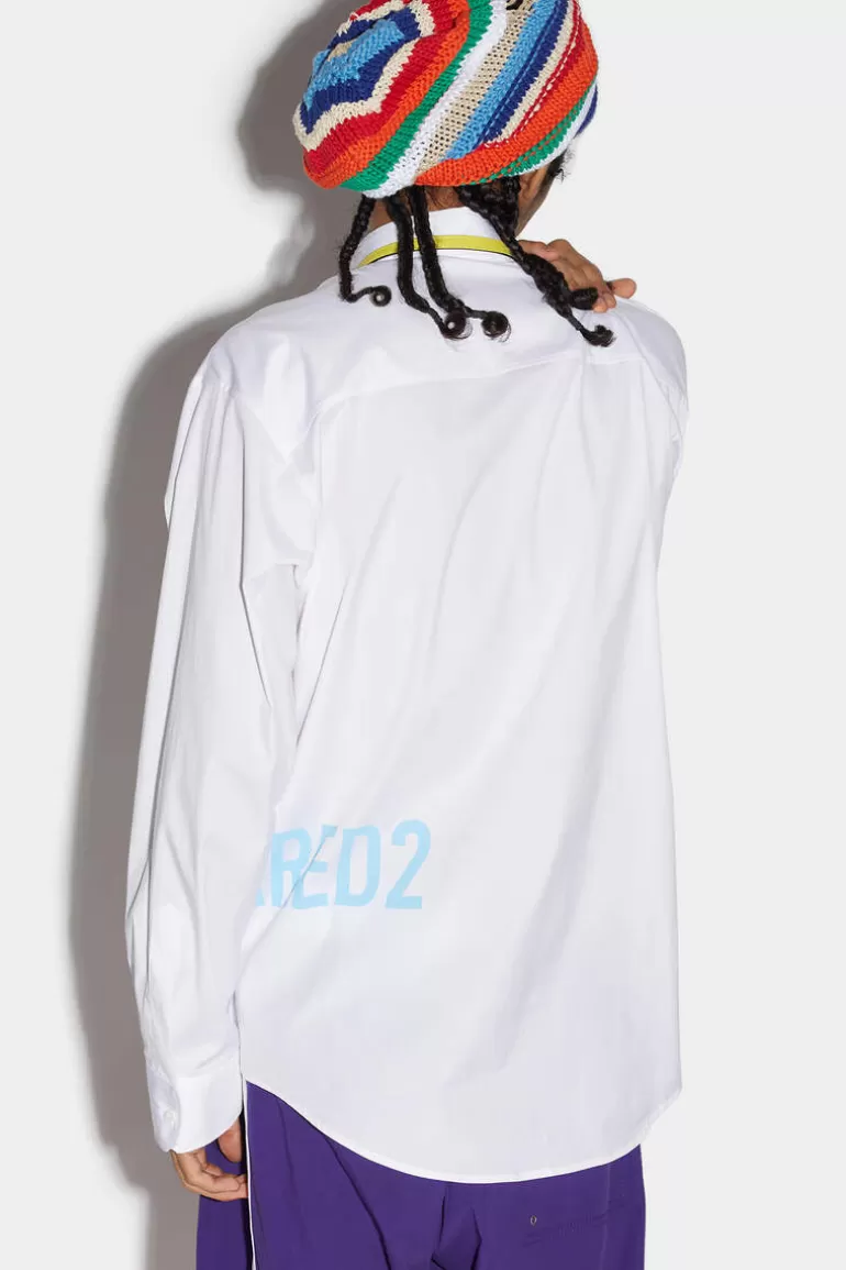 Homme Dsquared2 Chemises*Dropped Shoulder Shirt