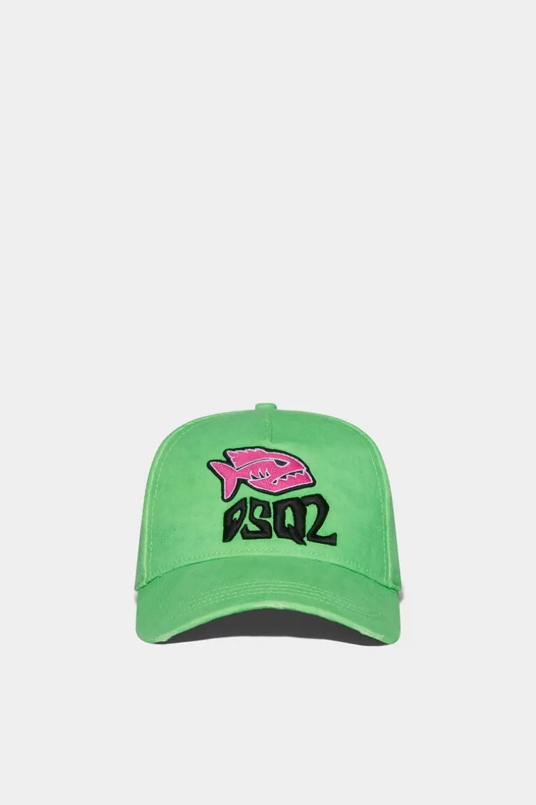 Femme Dsquared2 Chapeaux*Dsq2 Fluo Baseball Cap