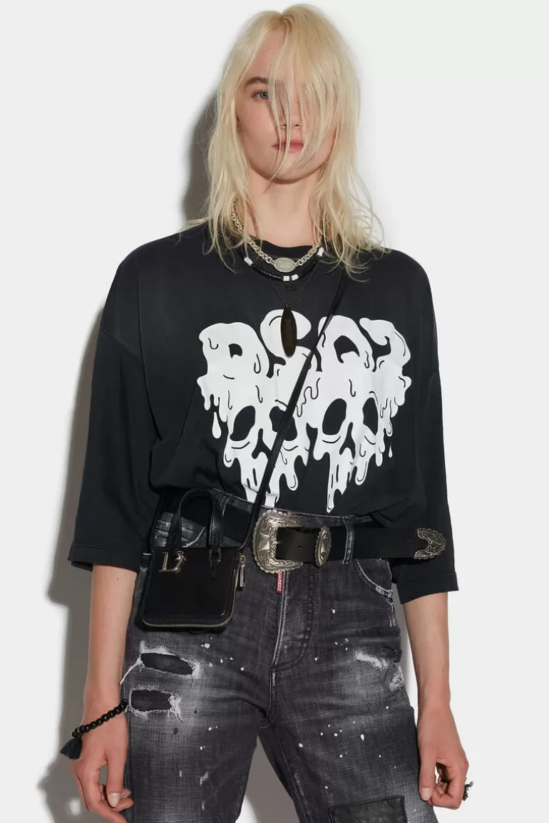 Femme Dsquared2 Tops Et T-Shirts*Dsq2 Gothic Skull Precius