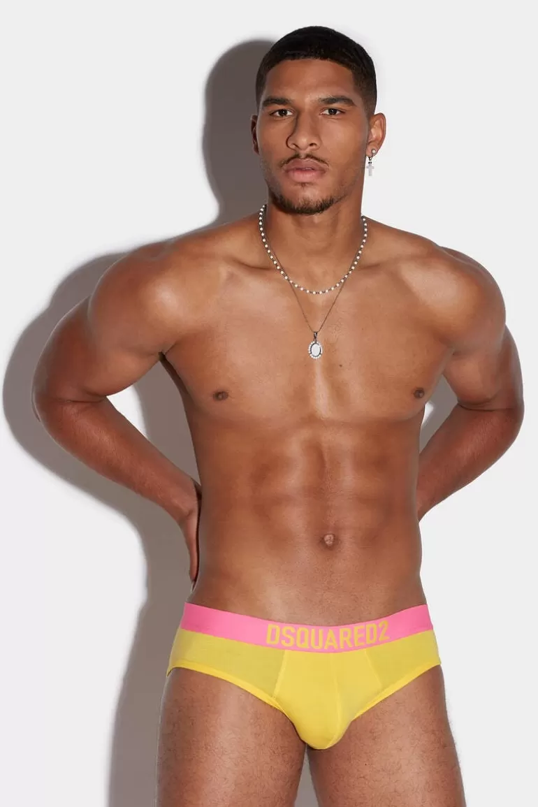 Homme Dsquared2 Sous-Vetement* Band Technicolor Brief