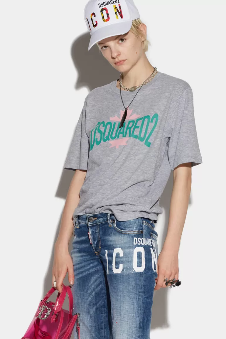 Femme Dsquared2 Tops Et T-Shirts* Leaf Easy T-Shirt