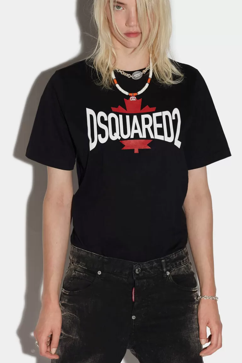 Femme Dsquared2 Tops Et T-Shirts* Leaf Easy T-Shirt