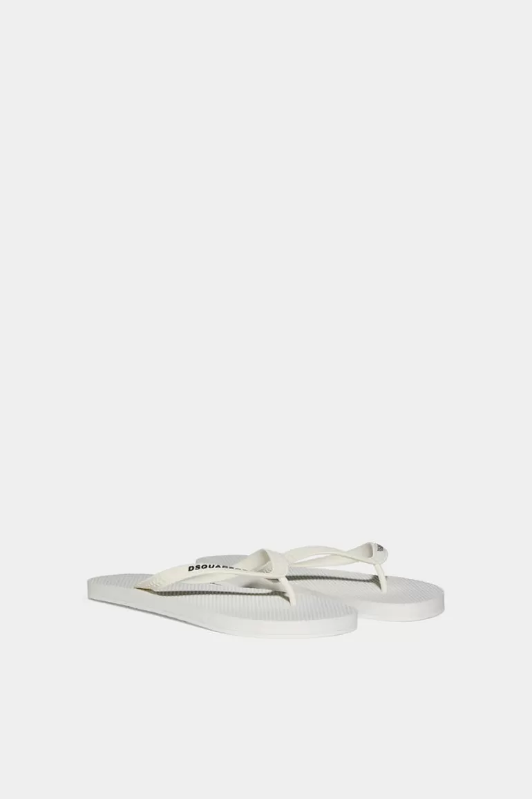 Homme Dsquared2 Tongs* Logo Flip Flops