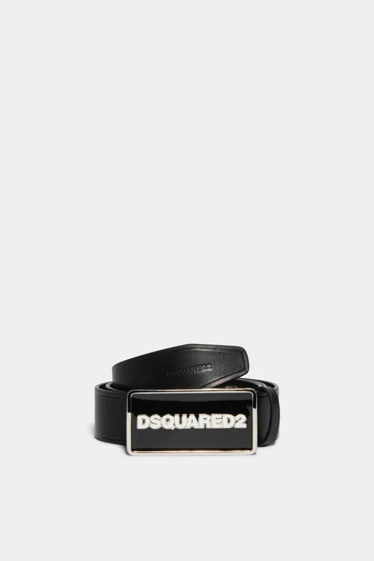 Homme Dsquared2 Ceintures* Logo Plaque Belt