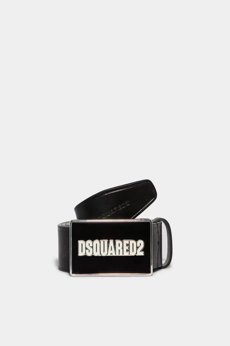 Homme Dsquared2 Ceintures* Logo Plaque Belt