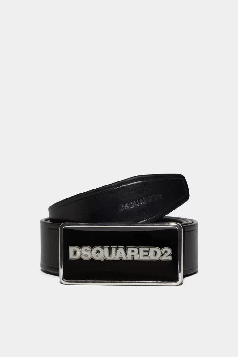 Homme Dsquared2 Ceintures* Logo Plaque Belt