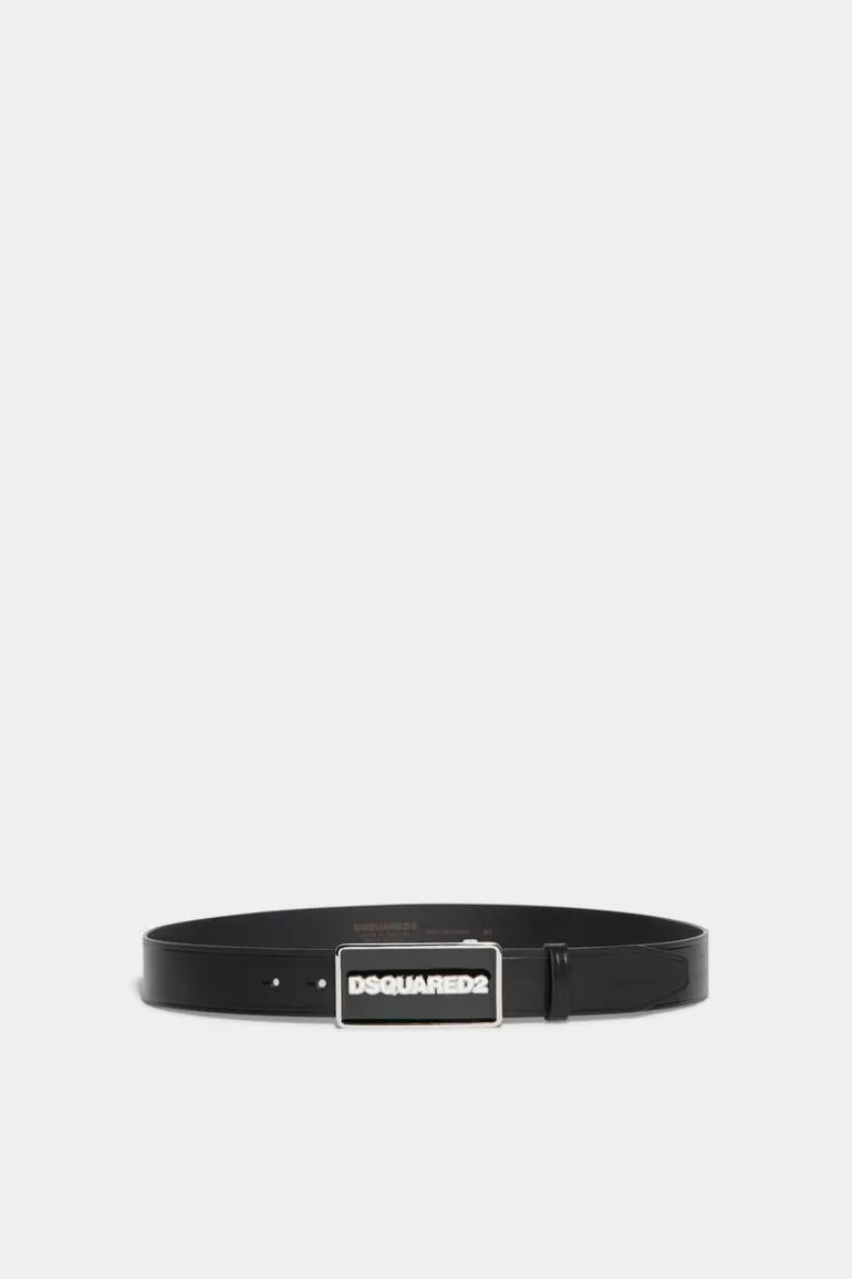 Homme Dsquared2 Ceintures* Logo Plaque Belt