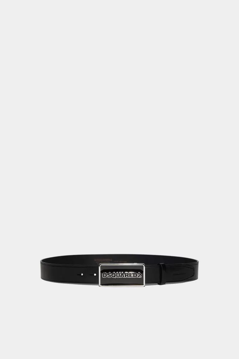 Homme Dsquared2 Ceintures* Logo Plaque Belt