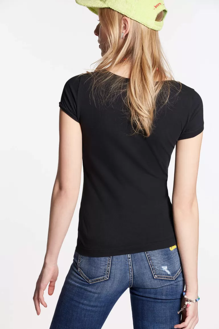 Femme Dsquared2 Tops Et T-Shirts* Logo Scoop T-Shirt