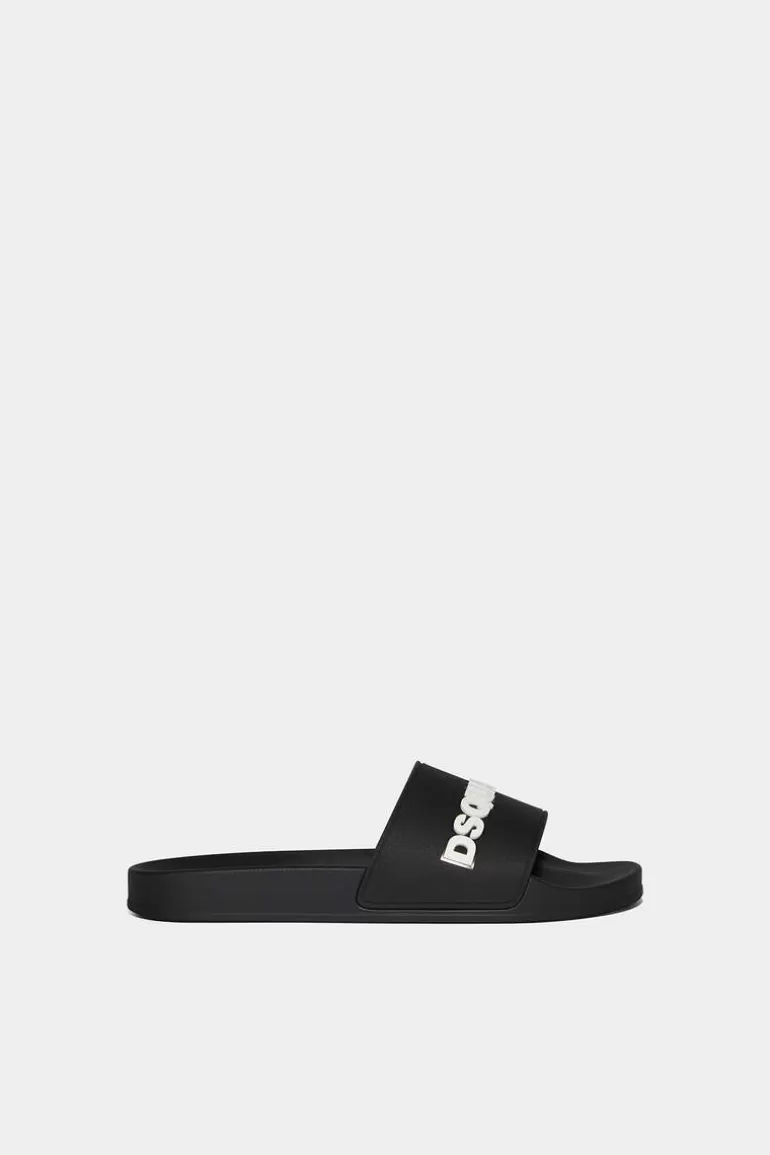 Homme Dsquared2 Tongs* Logo Slides