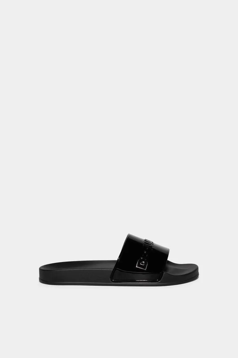 Homme Dsquared2 Tongs* Logo Slides