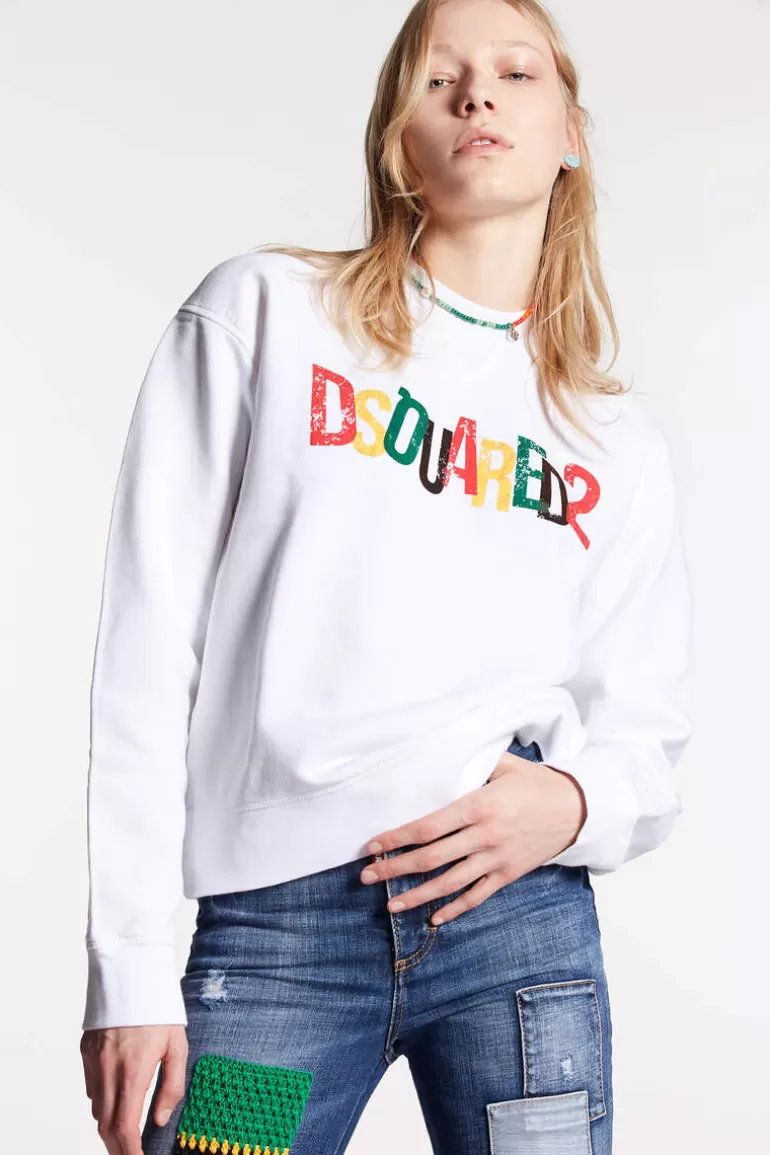 Femme Dsquared2 Sweatshirts* Rainbow Cool Sweatshirt