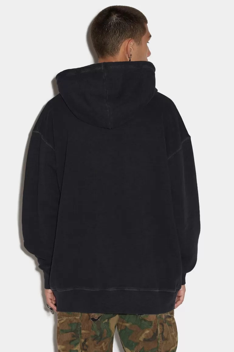 Homme Dsquared2 Sweatshirts* Slouch Hoodie