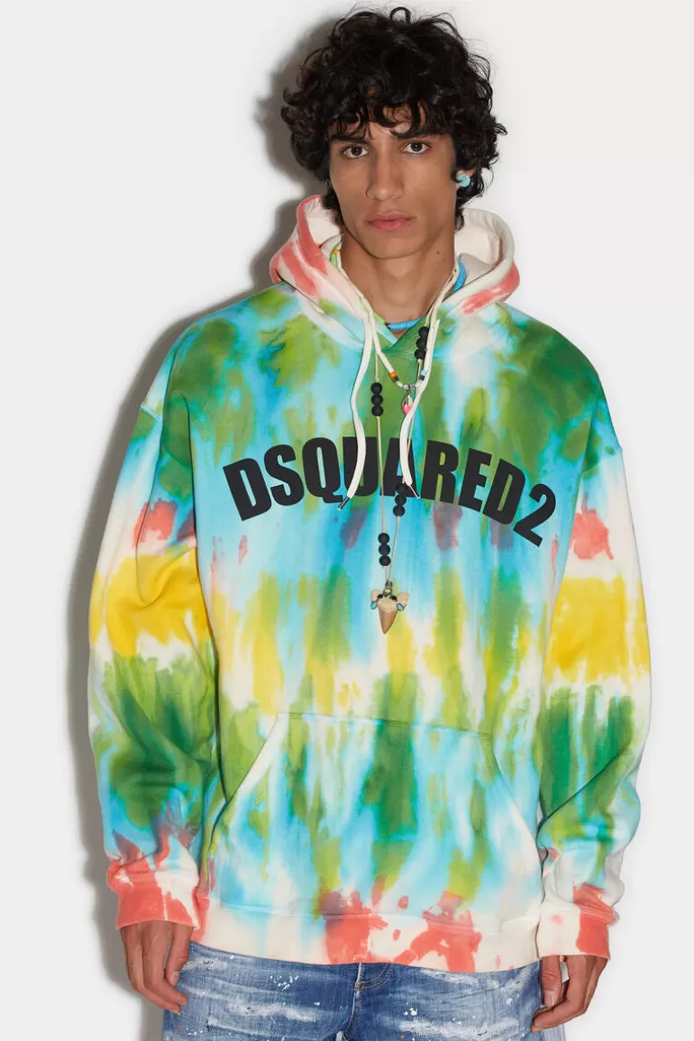 Homme Dsquared2 Sweatshirts* Tie&Dye Herca Hoodie