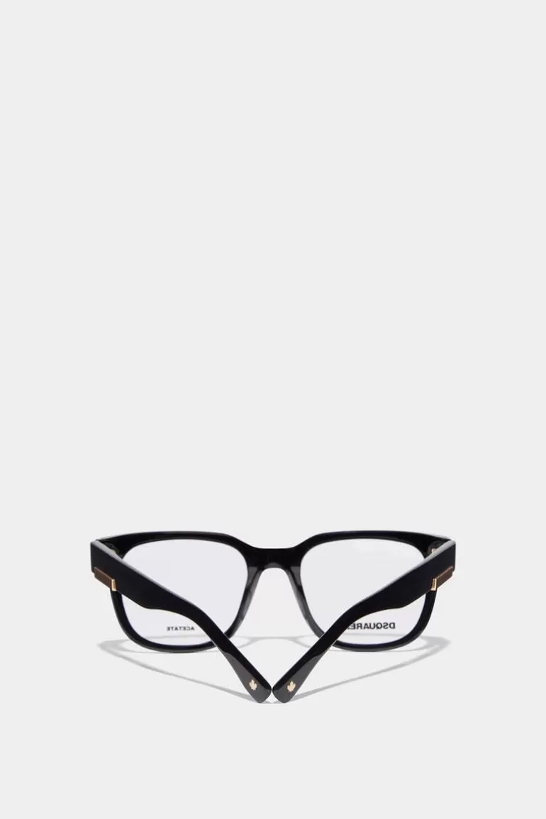 Femme Dsquared2 Lunettes*Dynamic Black Optical Glasses