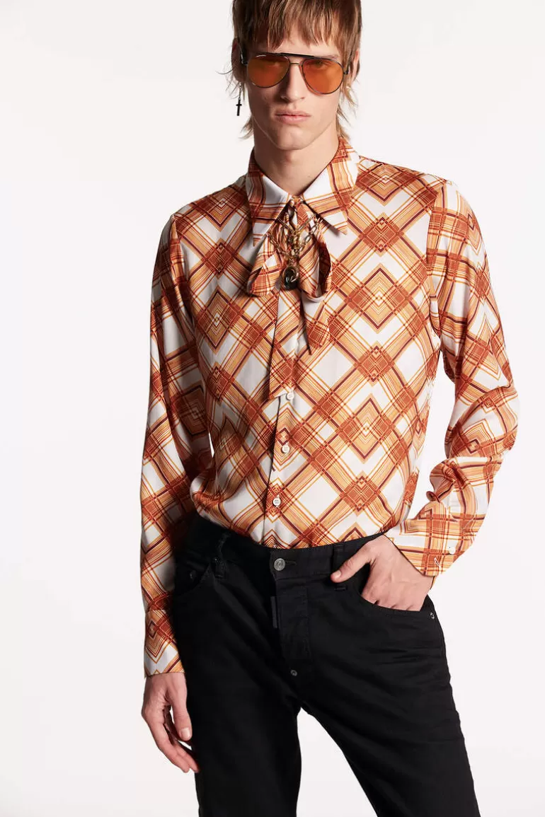 Homme Dsquared2 Chemises*Easy Slim 70'S Shirt