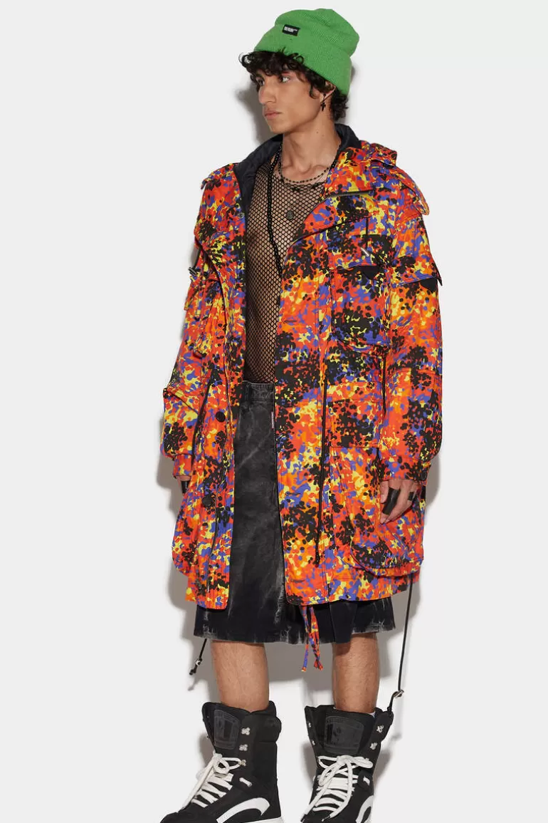 Homme Dsquared2 Manteaux & Vêtements D'Extérieur*Goth Camo Over Parka