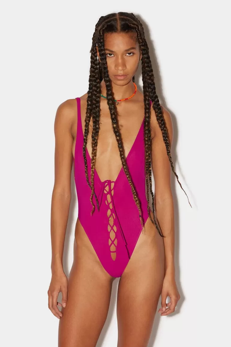 Femme Dsquared2 Mode Plage*Goth Night Drinks One-Piece