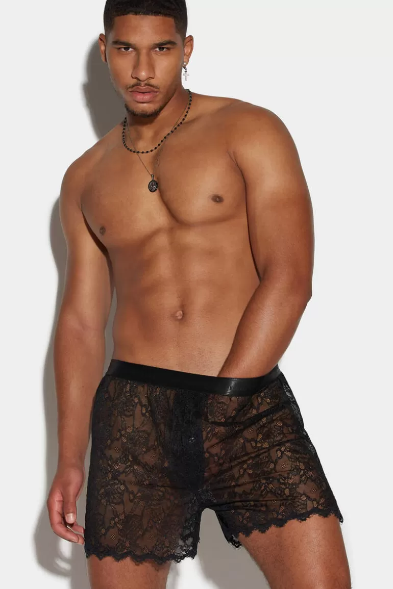 Homme Dsquared2 Sous-Vetement*Goth See-Through Trunk