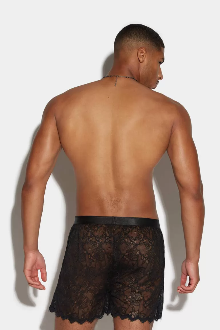 Homme Dsquared2 Sous-Vetement*Goth See-Through Trunk