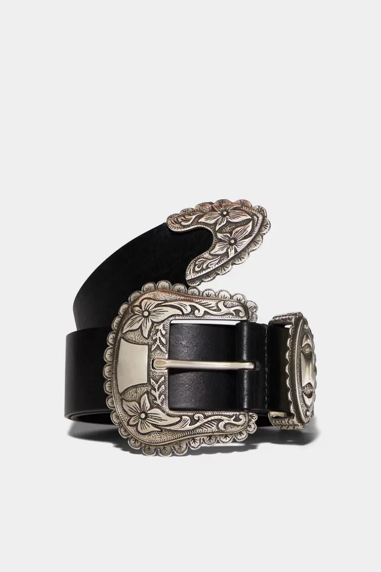 Femme Dsquared2 Ceintures*Gothic Grunge Buckle Belt