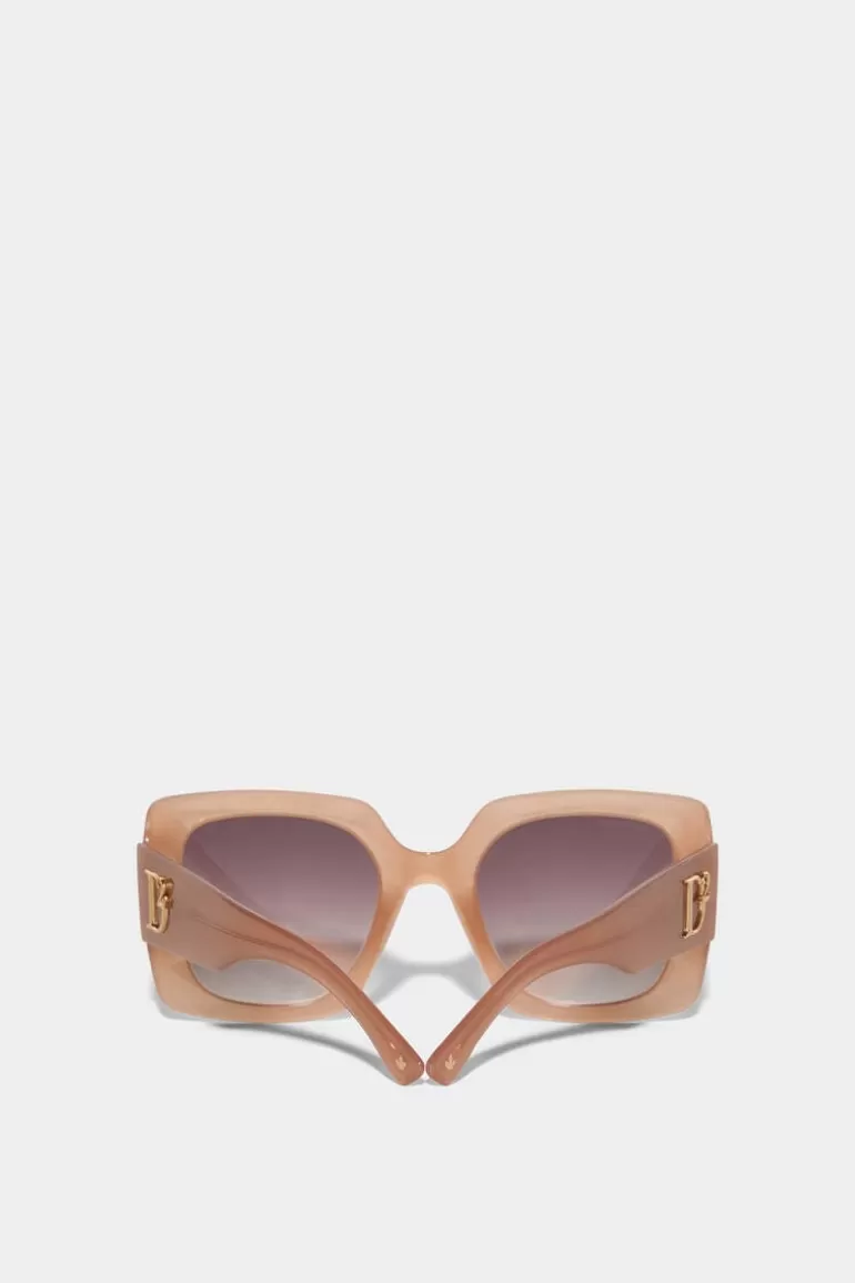 Femme Dsquared2 Lunettes*Hype Beige Sunglasses