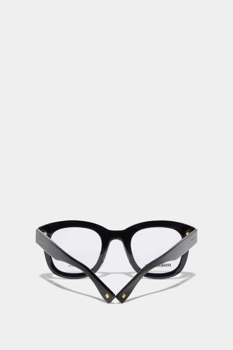 Femme Dsquared2 Lunettes*Hype Black Gold Optical Glasses