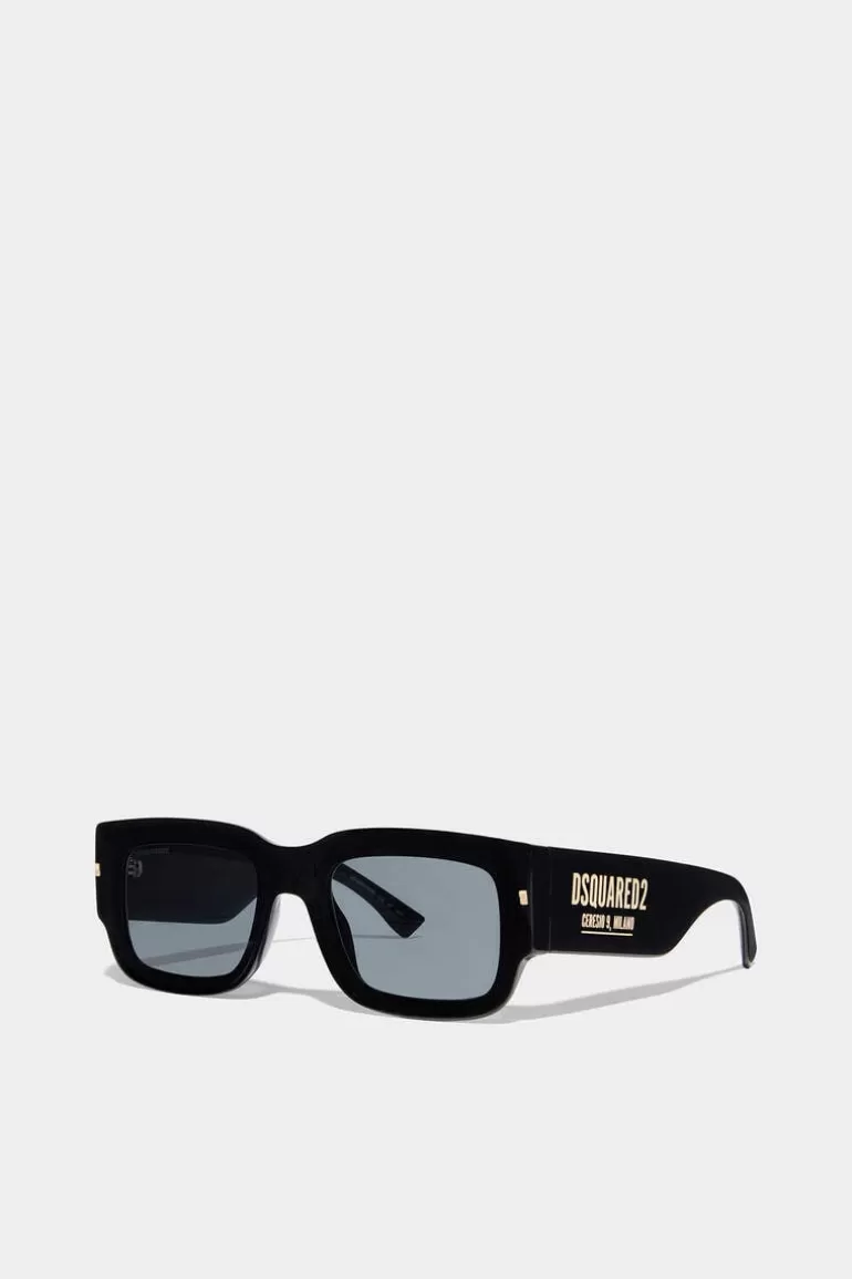 Femme Dsquared2 Lunettes*Hype Black Gold Sunglasses