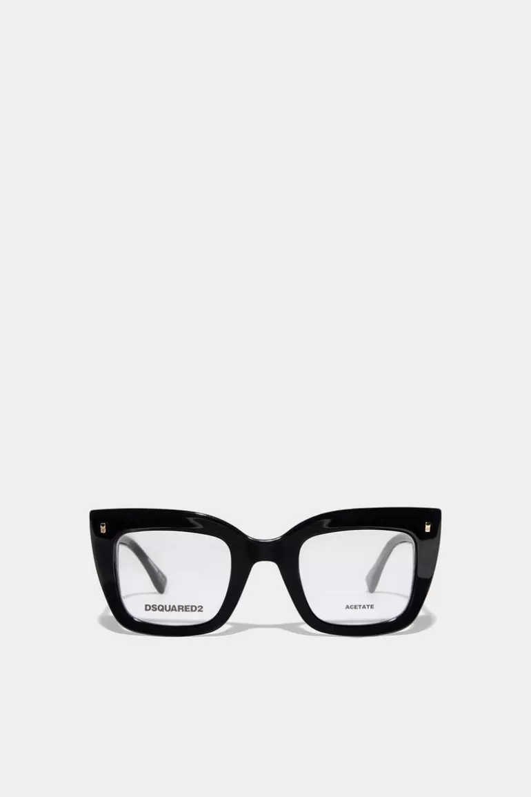 Femme Dsquared2 Lunettes*Hype Black Optical Glasses