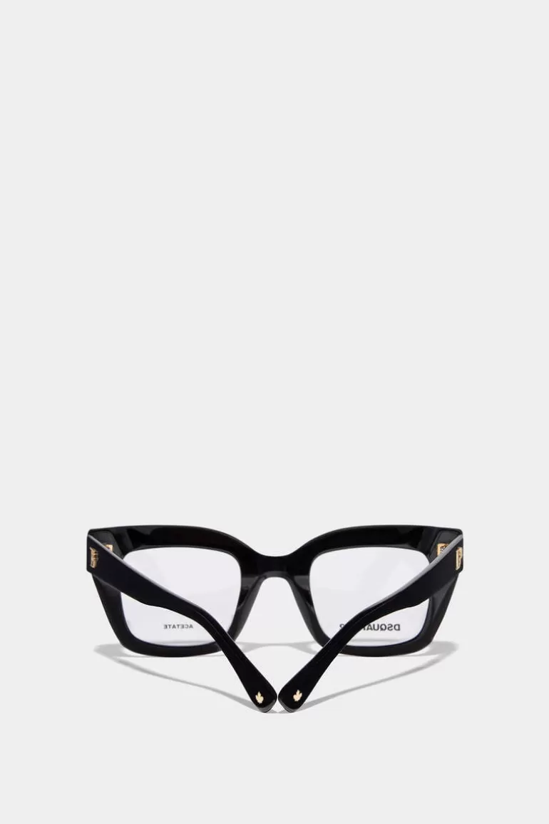 Femme Dsquared2 Lunettes*Hype Black Optical Glasses