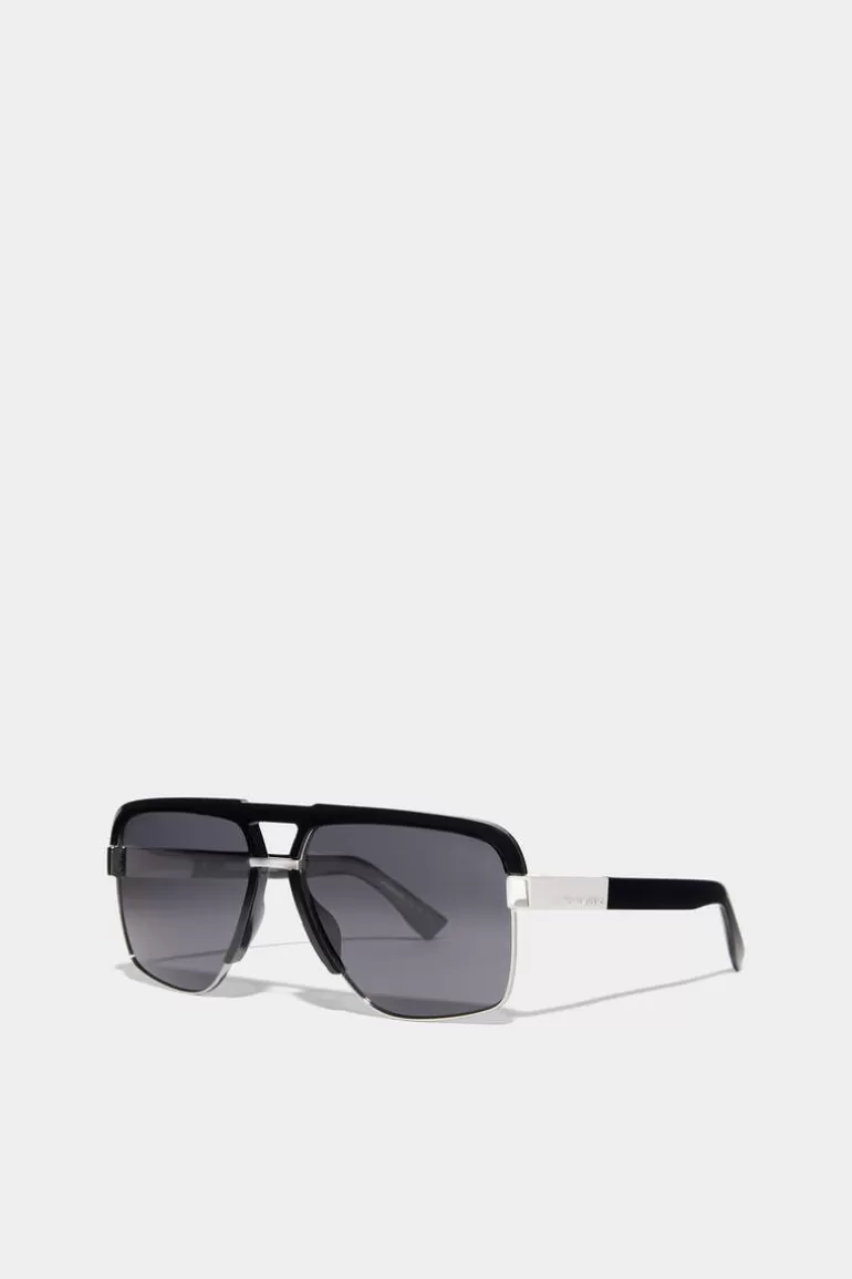 Femme Dsquared2 Lunettes*Hype Black Ruthenium Sunglasses