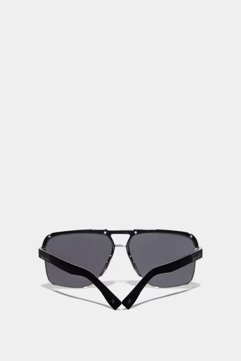 Femme Dsquared2 Lunettes*Hype Black Ruthenium Sunglasses