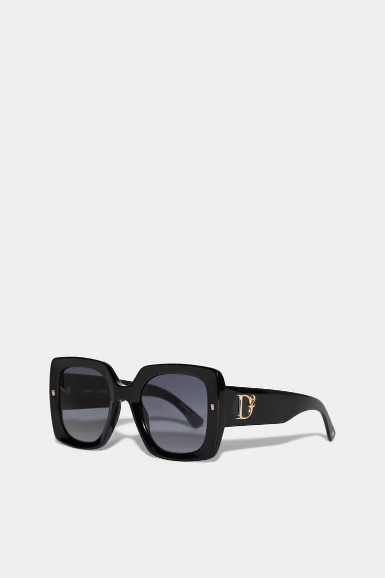 Femme Dsquared2 Lunettes*Hype Black Sunglasses