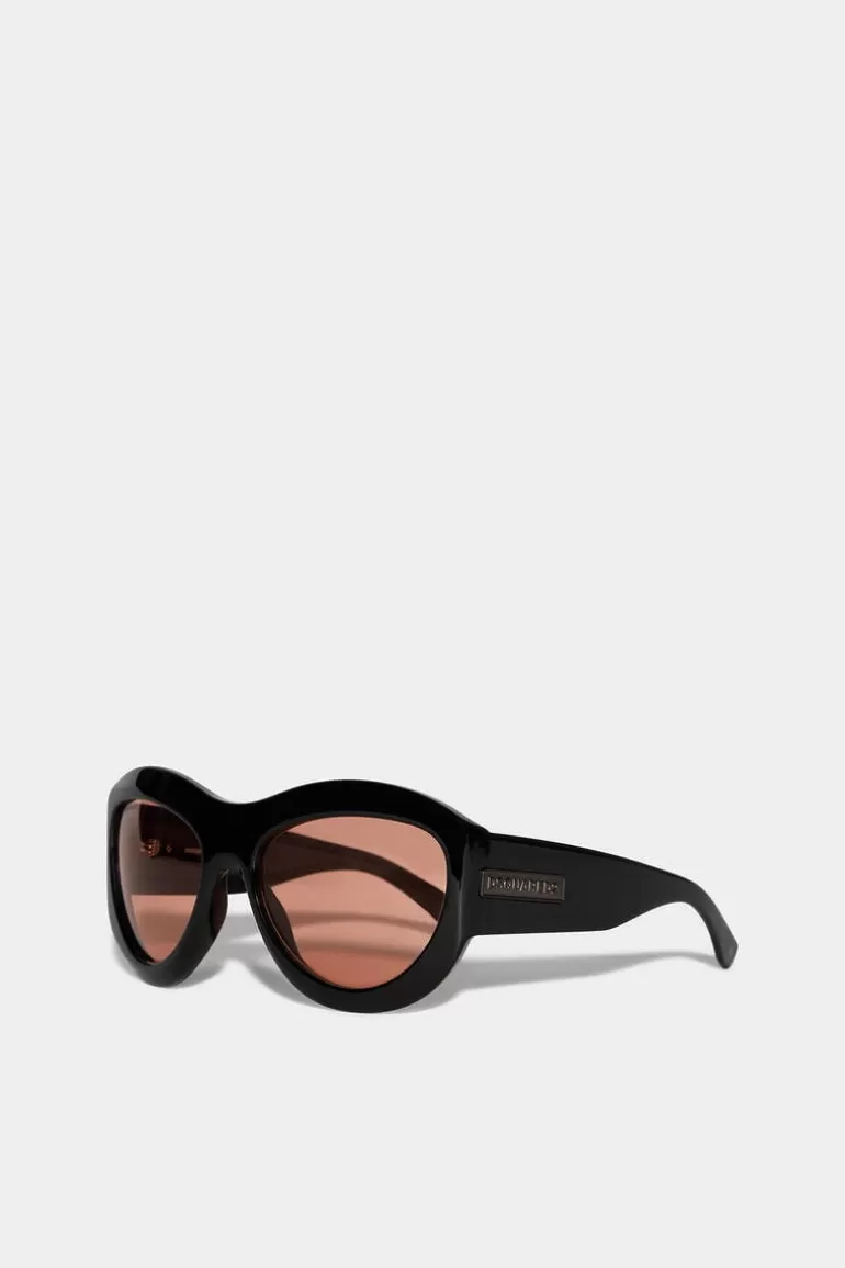 Femme Dsquared2 Lunettes*Hype Black Sunglasses