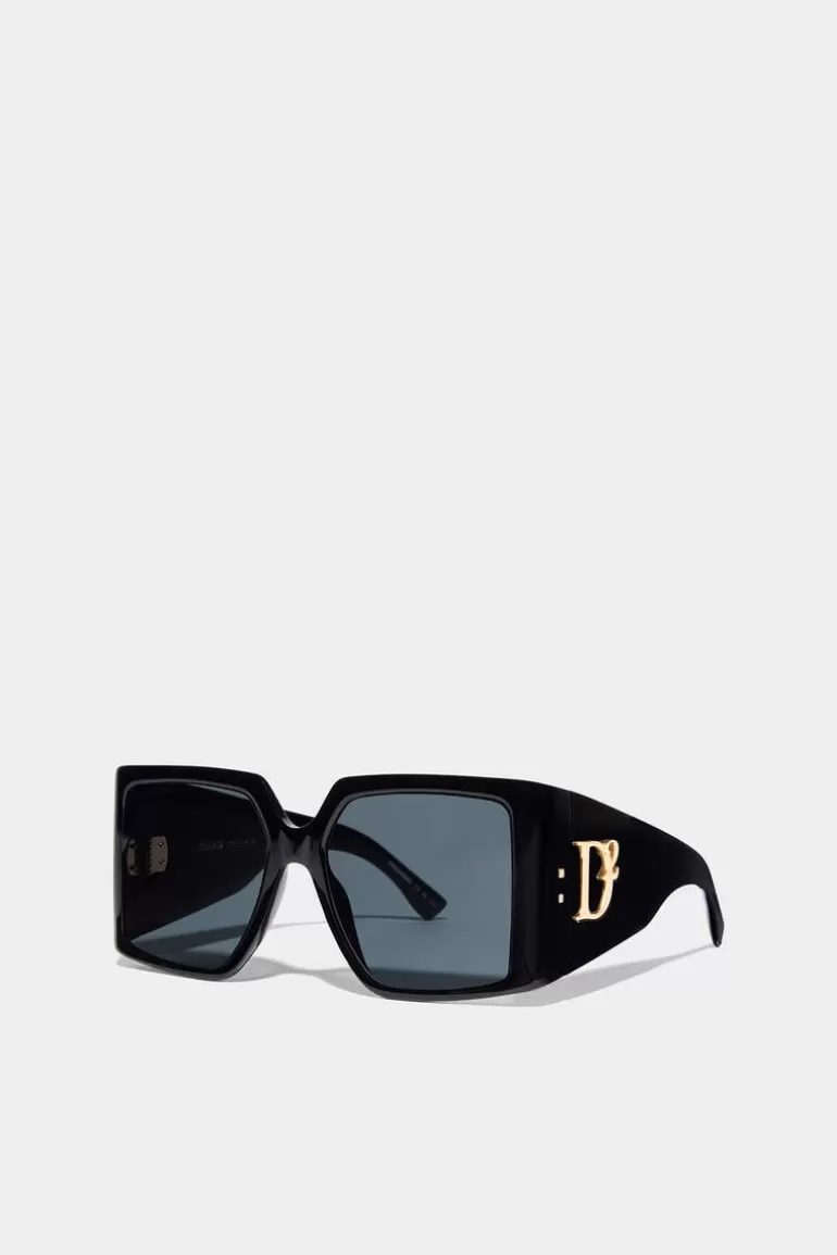 Femme Dsquared2 Lunettes*Hype Black Sunglasses