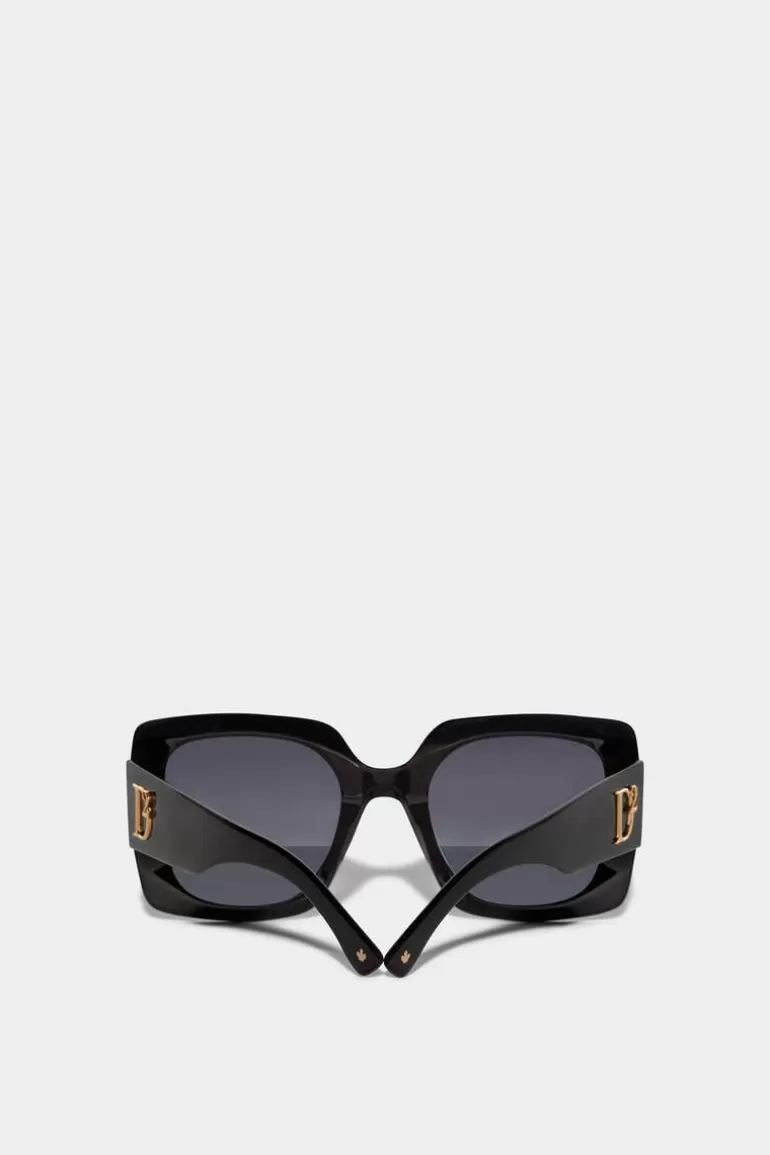 Femme Dsquared2 Lunettes*Hype Black Sunglasses