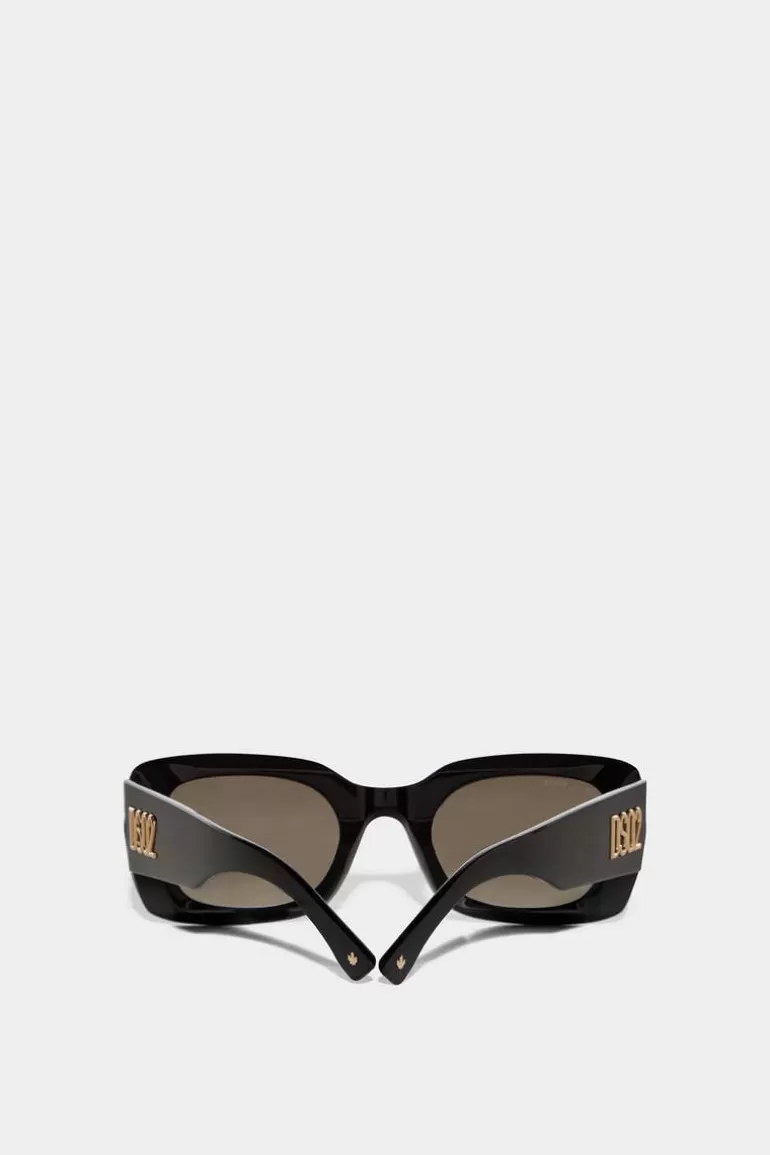 Femme Dsquared2 Lunettes*Hype Black Sunglasses