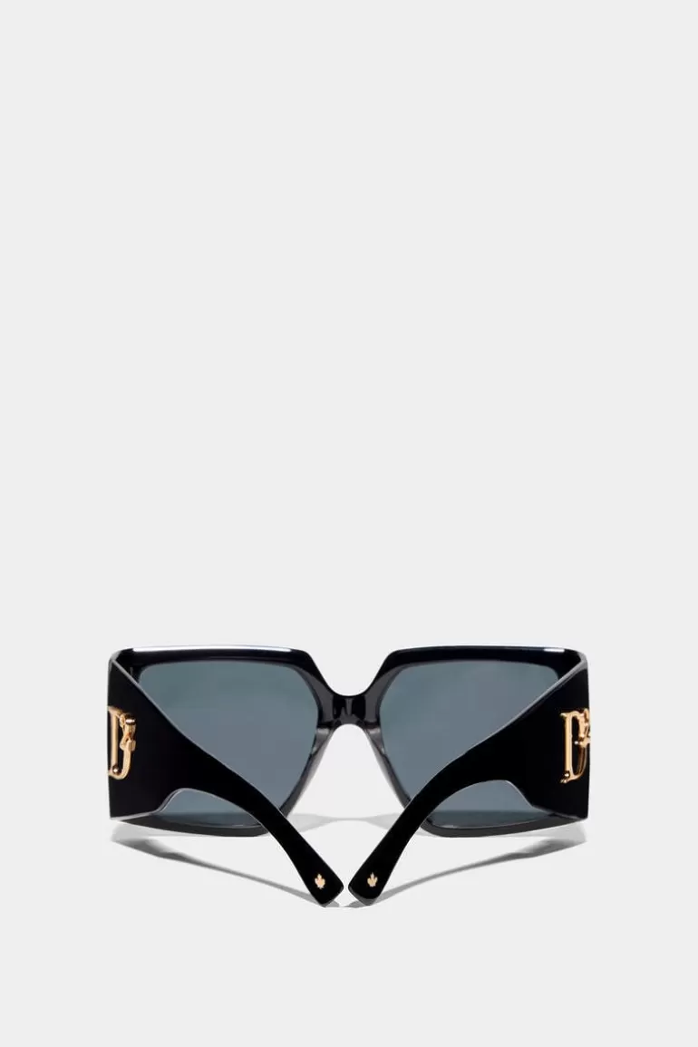 Femme Dsquared2 Lunettes*Hype Black Sunglasses