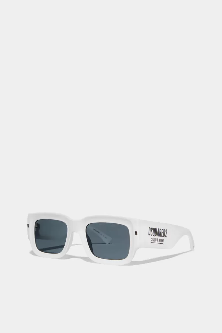 Homme Dsquared2 Lunettes*Hype White Sunglasses