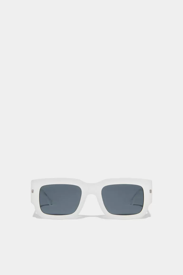 Homme Dsquared2 Lunettes*Hype White Sunglasses