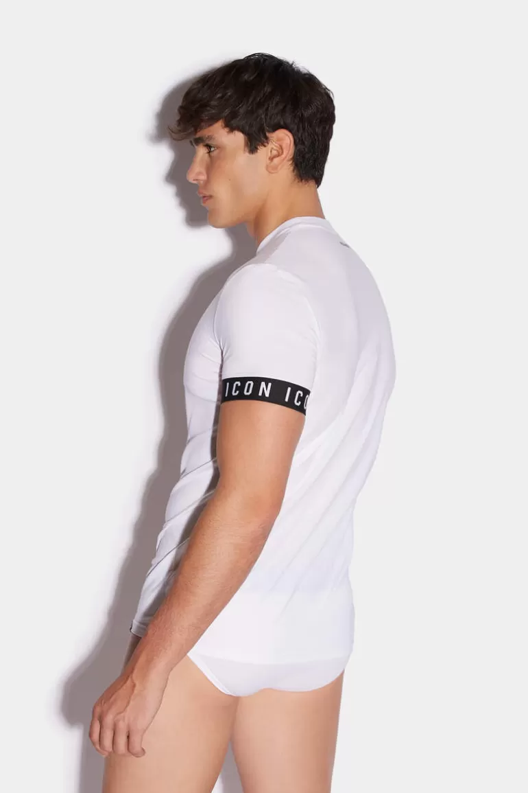 Homme Dsquared2 Sous-Vetement*Icon Band Round Neck T-Shirt