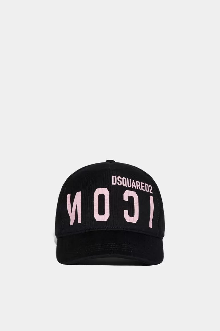 Femme Dsquared2 Chapeaux*Icon Cracked Baseball Cap