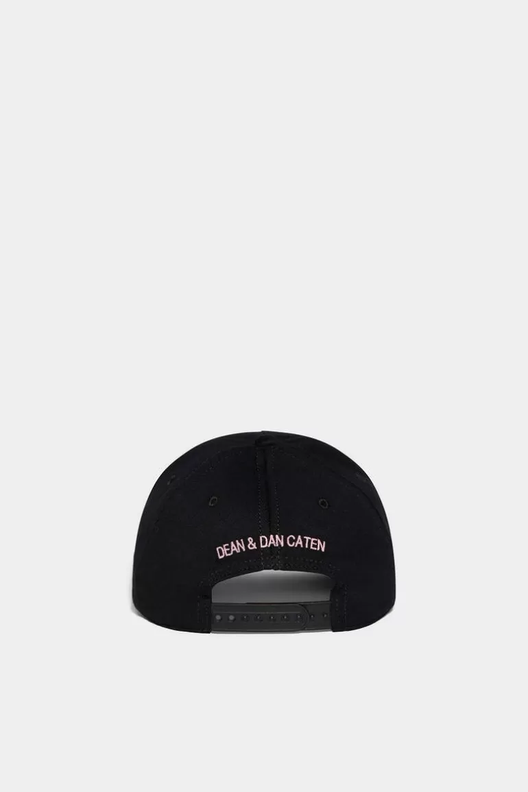 Femme Dsquared2 Chapeaux*Icon Cracked Baseball Cap