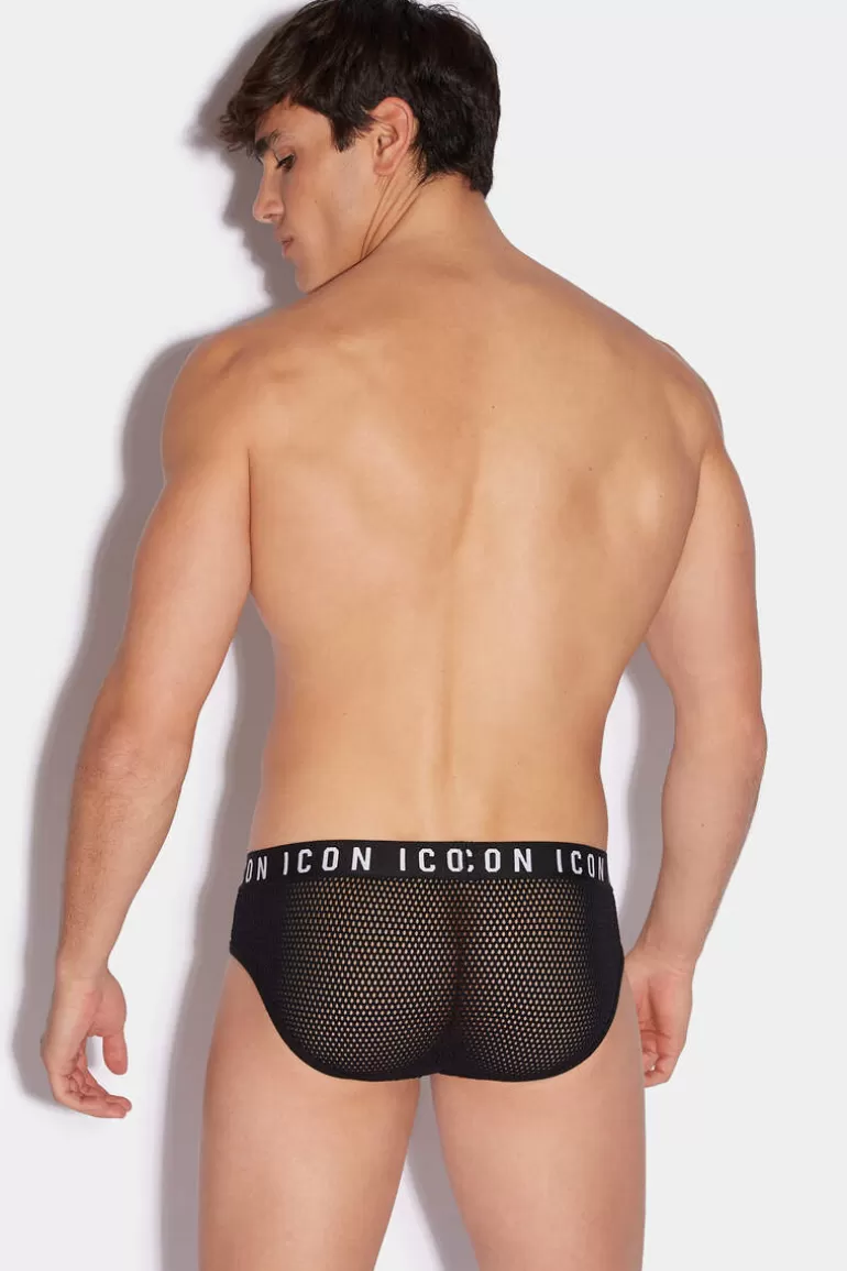 Homme Dsquared2 Sous-Vetement*Icon Fishnet Brief