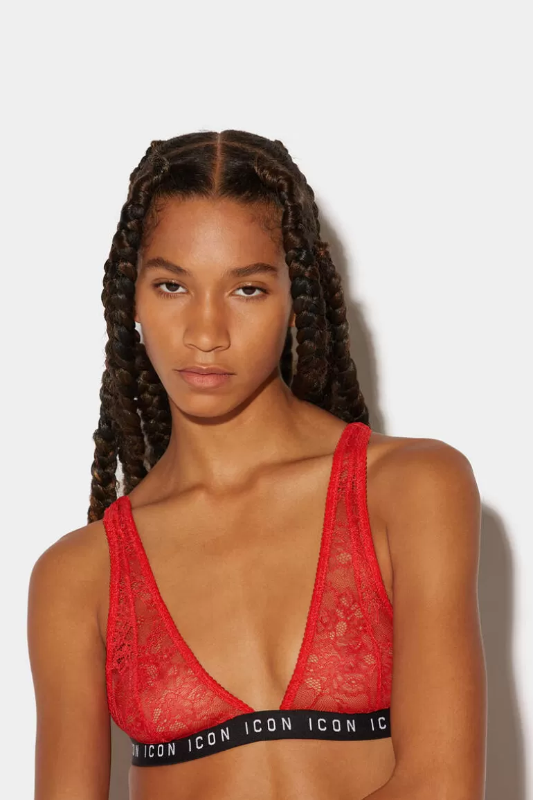 Femme Dsquared2 Sous-Vetement*Icon Lace Triangle Bra