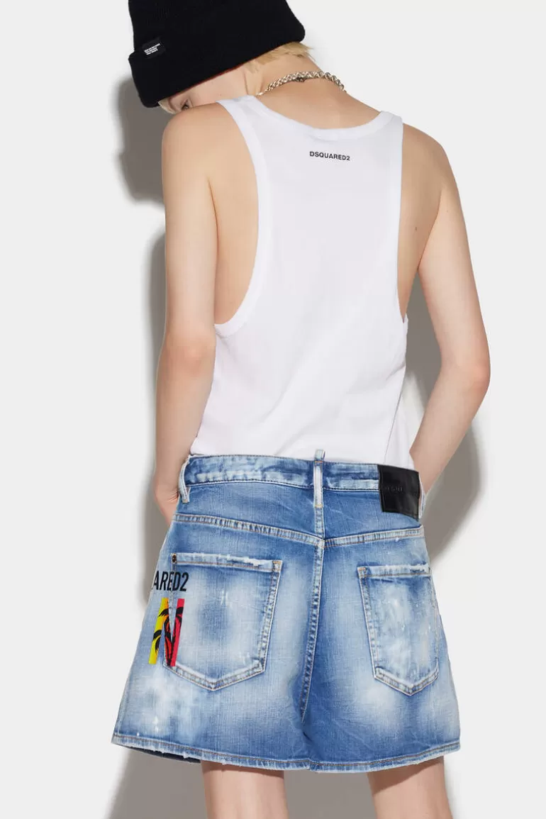 Femme Dsquared2 Shorts*Icon Sunset Baggy Shorts