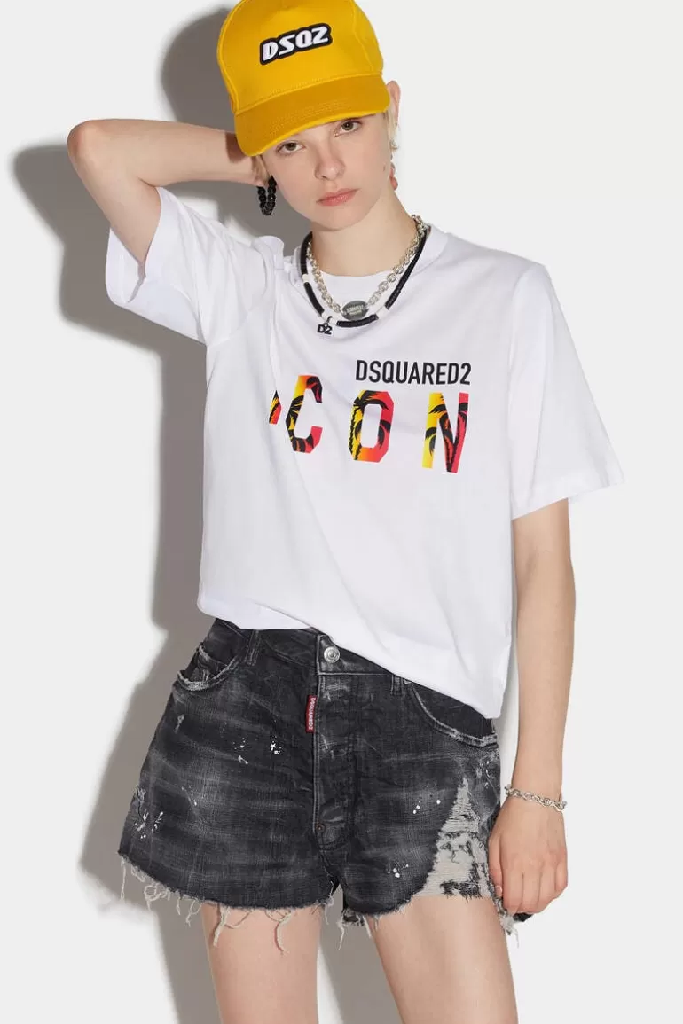 Femme Dsquared2 Tops Et T-Shirts*Icon Sunset Easy T-Shirt